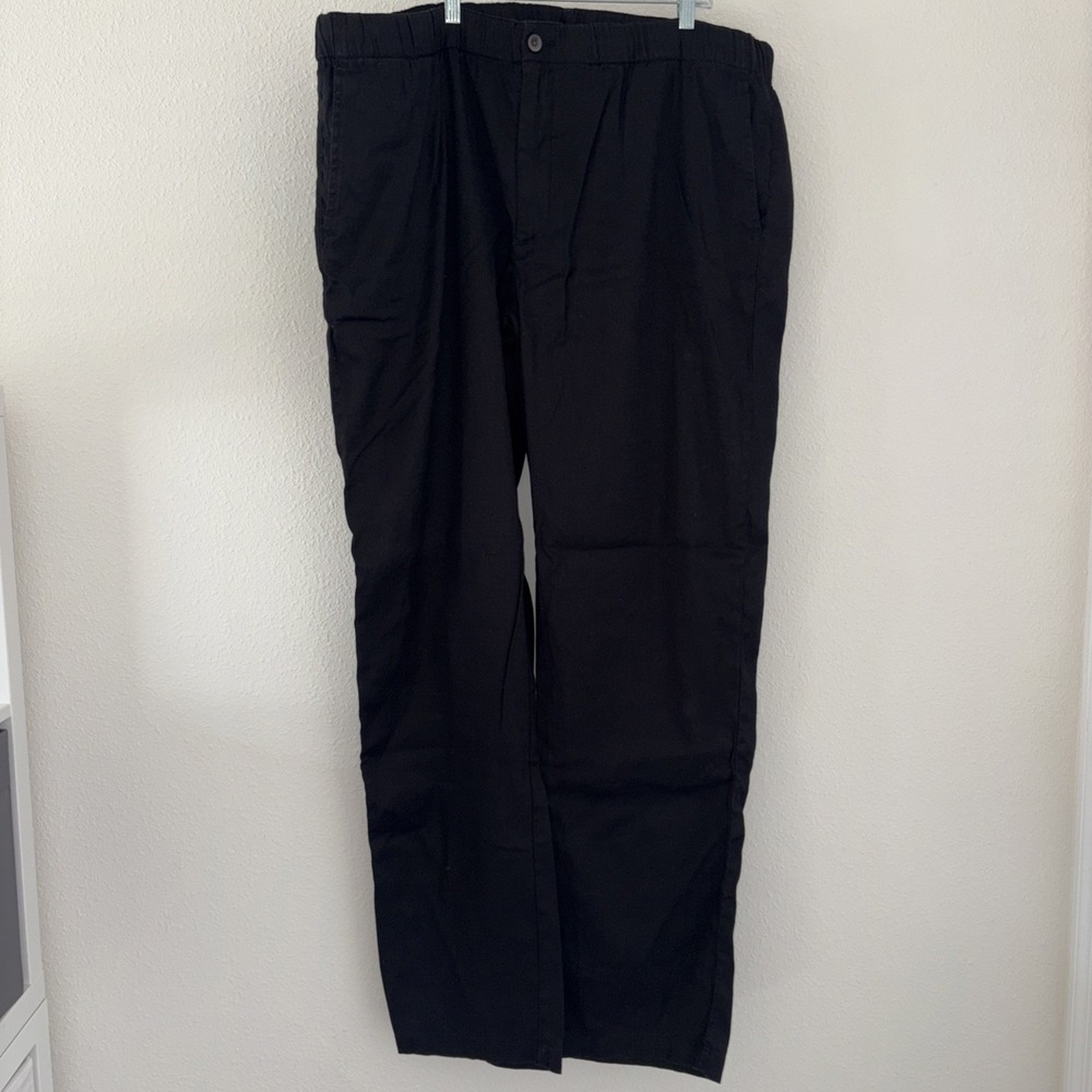 Tommy Bahama Men's Beach Coast Stretch Linen/Cotton Pants XXLT Resort Wear Black